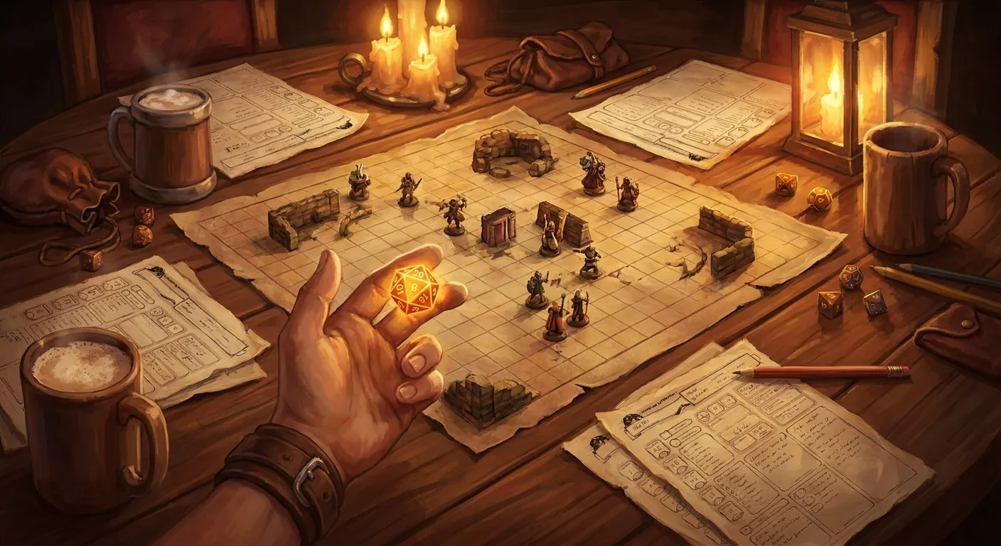 Equipo de trabajo jugando una sesión de rol colaborativa en la posada